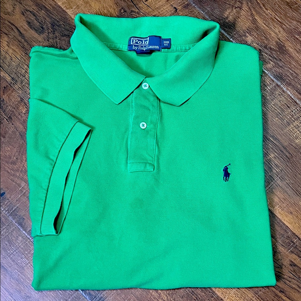 Vintage Polo Ralph Lauren Vibrant Green Polo Shirt